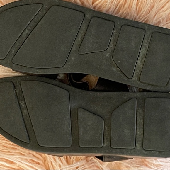 Prada Leather Sandals Adjustable Ankle Straps Y2K - Picture 13 of 15